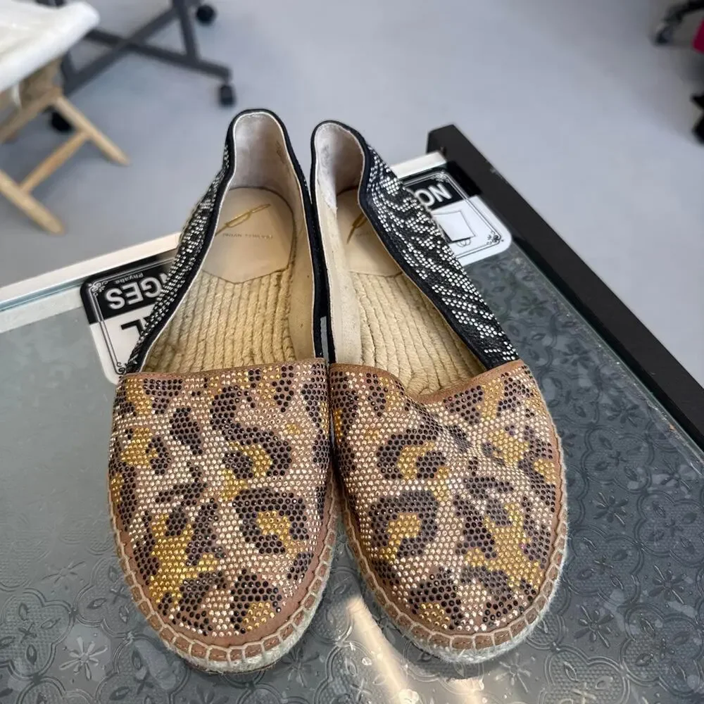 Brian Atwood Y2K Leopard Print Flats Size 7